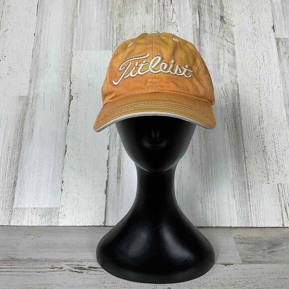 Titleist Other - Titleist Hat Adjustable‎ Strap Cap Unstructured Golf Yellow Orange